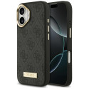 Kryt Guess 4G Logo Plate MagSafe iPhone 17 - černý