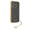 Kryt Guess 4G Charms pro iPhone 13 Pro Max – šedá