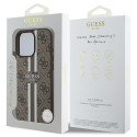 Kryt Guess 4G Printed Stripes pro iPhone 16 Pro Max – hnědý