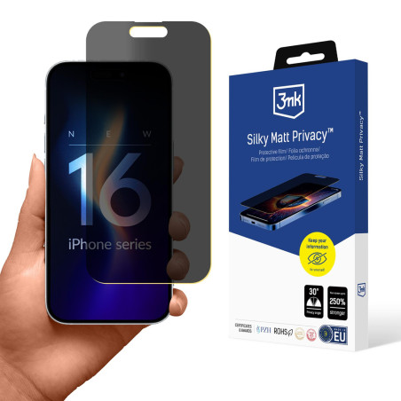 3mk Silky Matt Privacy pro iPhone 16 Plus – matné