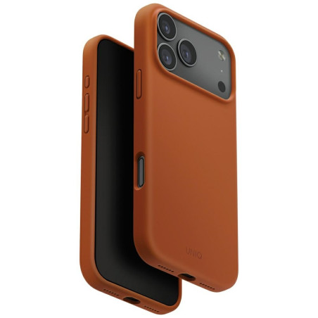 Kryt UNIQ LINO pro iPhone 17 Pro Max – oranžový