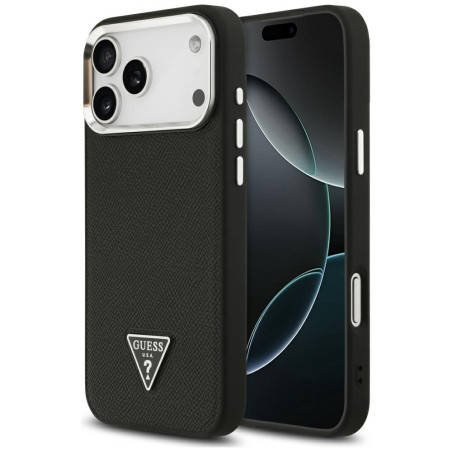 Kryt Guess Grained Triangle pro iPhone 17 Pro Max - black