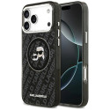 Kryt Karl Lagerfeld IML GLITTER iPhone 17 Pro Max - černá