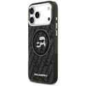 Kryt Karl Lagerfeld IML GLITTER iPhone 17 Pro Max - černá