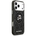 Kryt Karl Lagerfeld IML GLITTER iPhone 17 Pro Max - černá