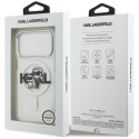 Kryt Karl Lagerfeld IML Glitter iPhone 17 Pro - clear
