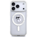 Kryt Karl Lagerfeld IML Choupette MagSafe pro iPhone 17 Pro Max - tran