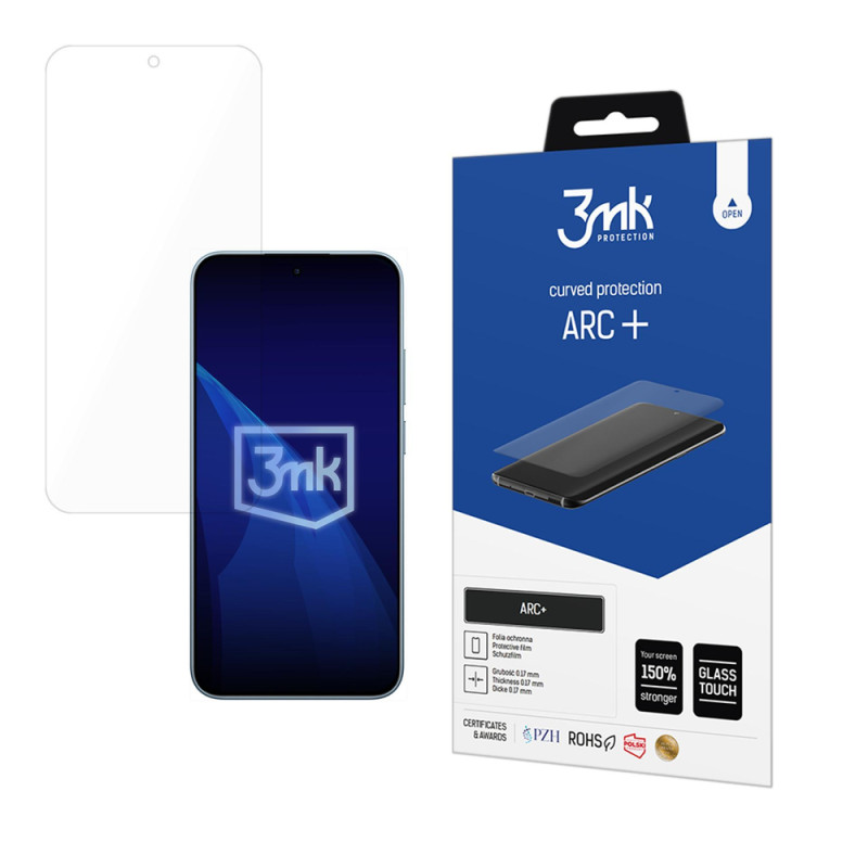Ochranné sklo 3mk ARC+ pro Xiaomi Redmi Note 15 Pro 5G - transparentní