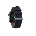 NJORD Vindur Řemínek z lososí kůže pro Apple Watch 38/40/41mm, tmavě šedý
