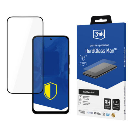 Ochranné sklo 3mk HARDGLASS MAX Xiaomi Redmi 15 5G černé