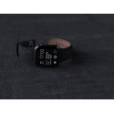 NJORD Vindur Řemínek z lososí kůže pro Apple Watch 38/40/41mm, tmavě šedý
