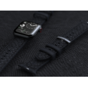 NJORD Vindur Řemínek z lososí kůže pro Apple Watch 38/40/41mm, tmavě šedý