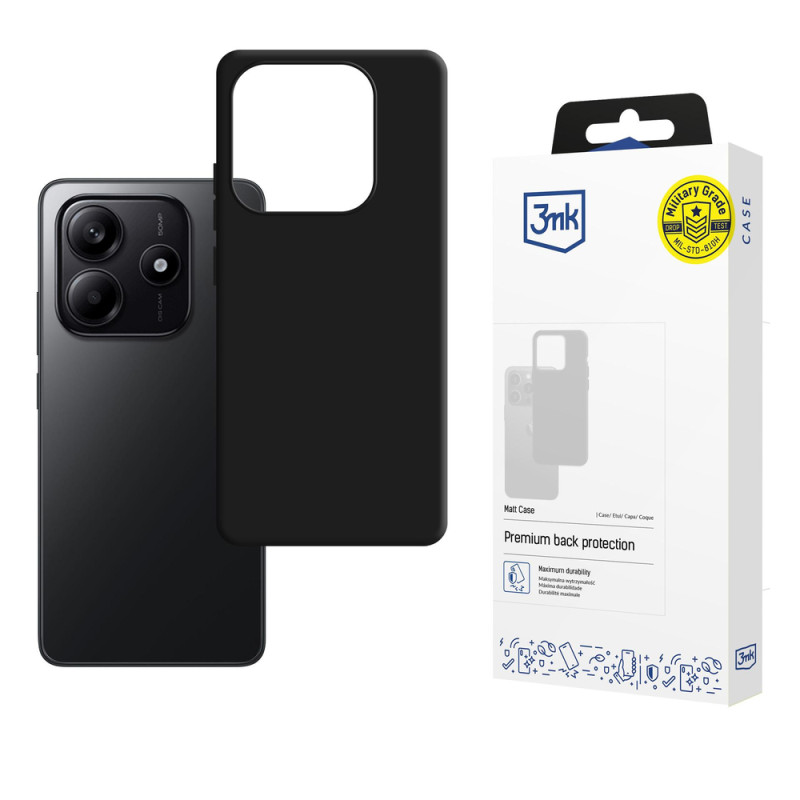 Kryt 3mk PROTECTION MATT CASE pro Xiaomi Redmi Note 14 4G - matt black