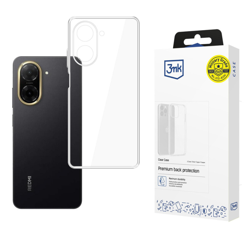 Kryt 3mk PROTECTION Clear Case pro Xiaomi Poco C71 4G / Xiaomi Redmi A5 4G - transparent