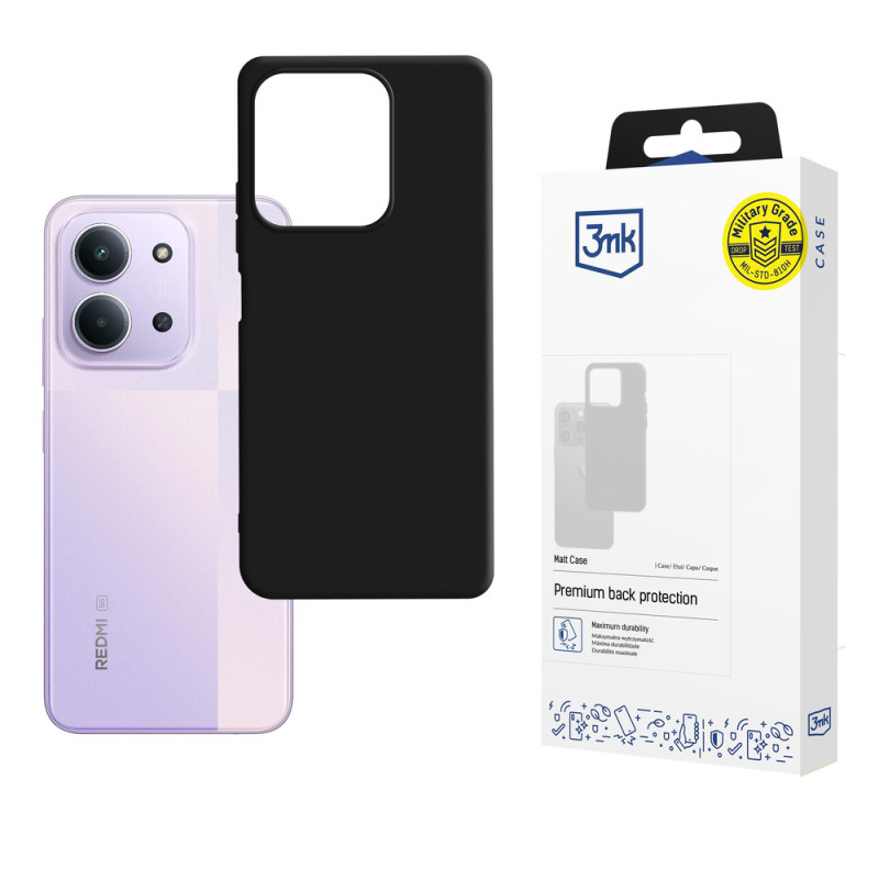 Kryt 3mk MATT CASE pro Xiaomi Redmi 15C 4G / 5G (173mm) - černý