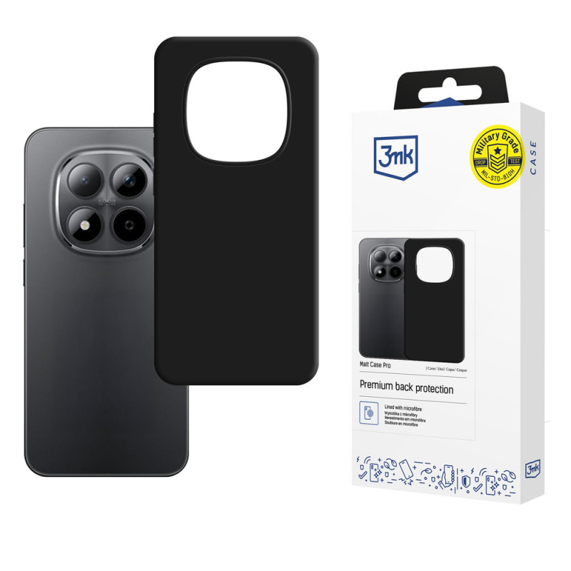Kryt 3mk MATT CASE PRO pro Redmi Note 15 Pro - matná černá