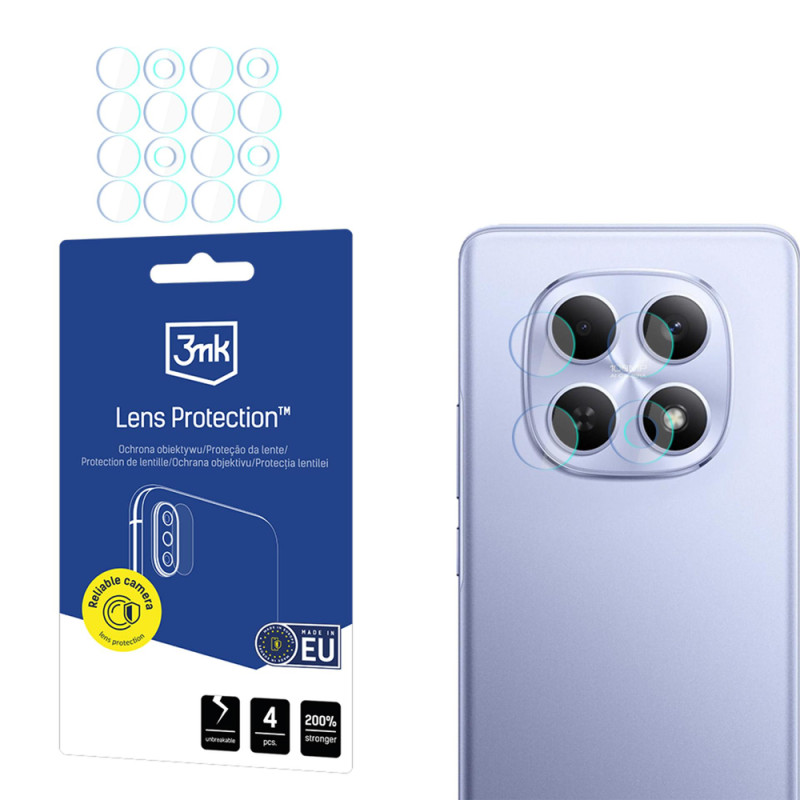 Ochranné sklo 3mk Protection LENS PROTECTION HYBRID pro Xiaomi Redmi Note 15 4G / 5G - čiré