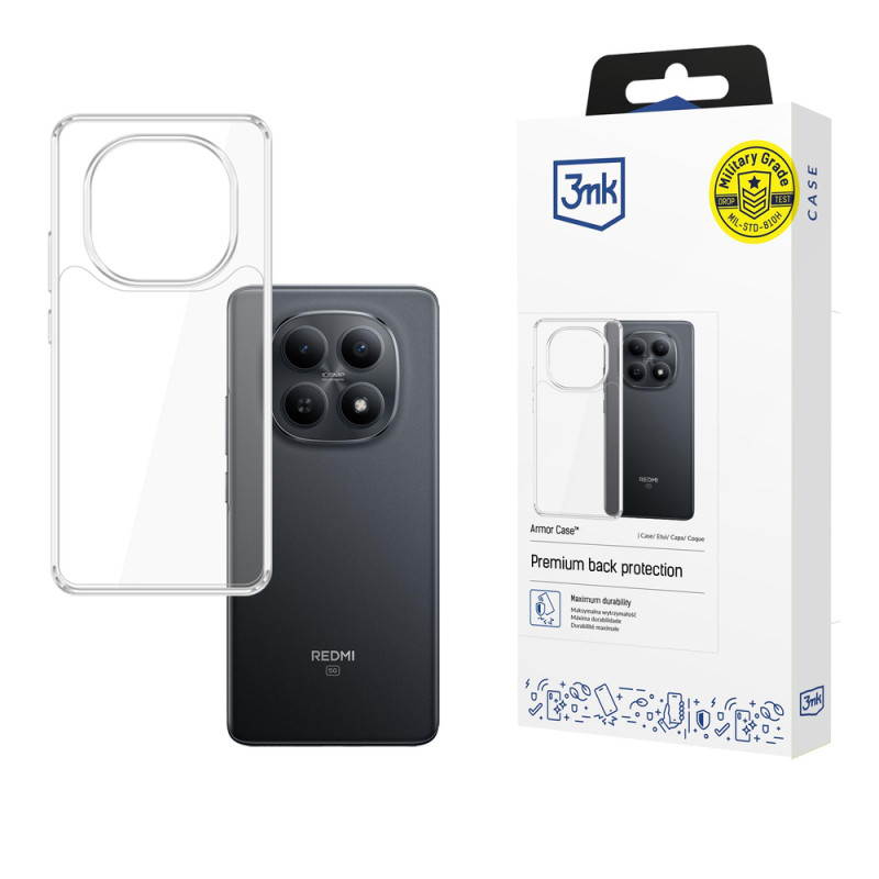 Kryt 3mk ARMOR CASE pro Xiaomi Redmi Note 15 4G / 5G - transparentní