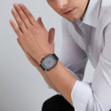 Nylonový řemínek Tech-Protect Nylon pro Apple Watch 8 / 9 / 10 / 11 / SE / Ultra (44 / 45 / 46 / 49 mm) – černá/oranžová