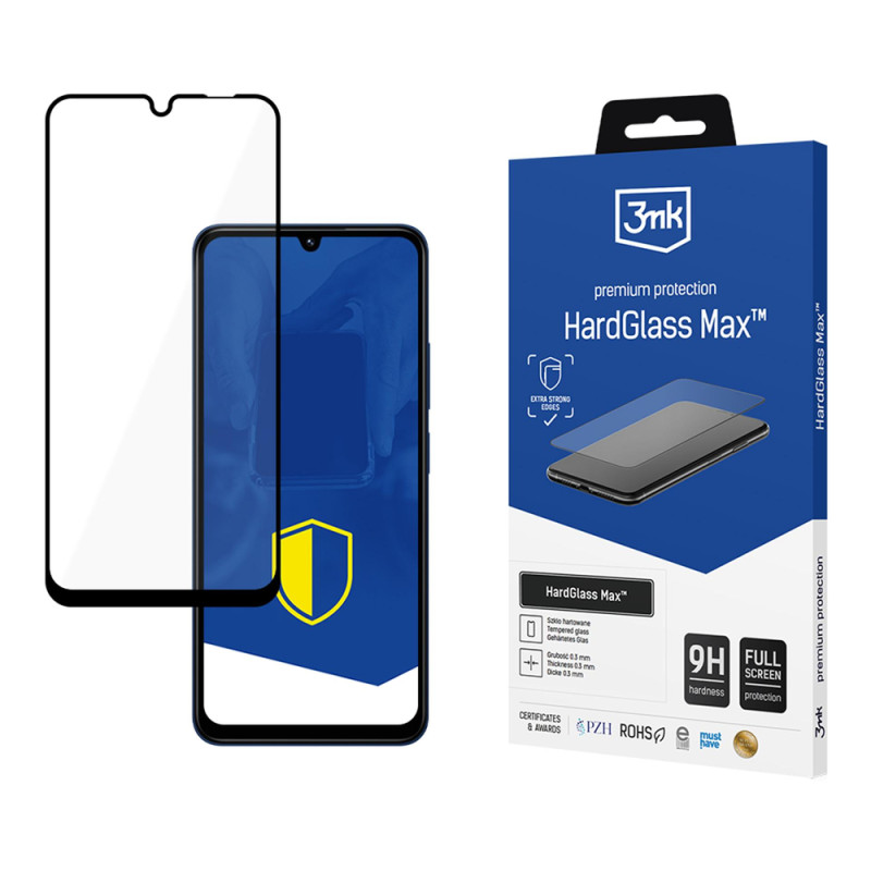 Ochranné sklo 3mk HARDGLASS MAX pro Xiaomi Redmi 14C / Poco C75 / Redmi A4 5G - black