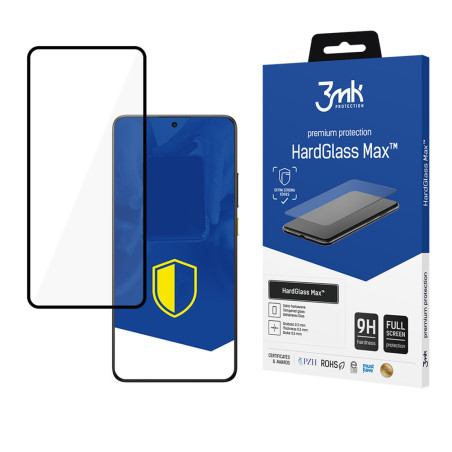 Ochranné sklo 3mk HardGlass Max Xiaomi Poco X7 Pro černé
