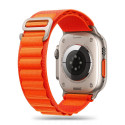Nylonový řemínek Tech-Protect Nylon Pro pro Apple Watch 8 / 9 / 10 / 11 / SE / Ultra (44 / 45 / 46 / 49 mm) – oranžový