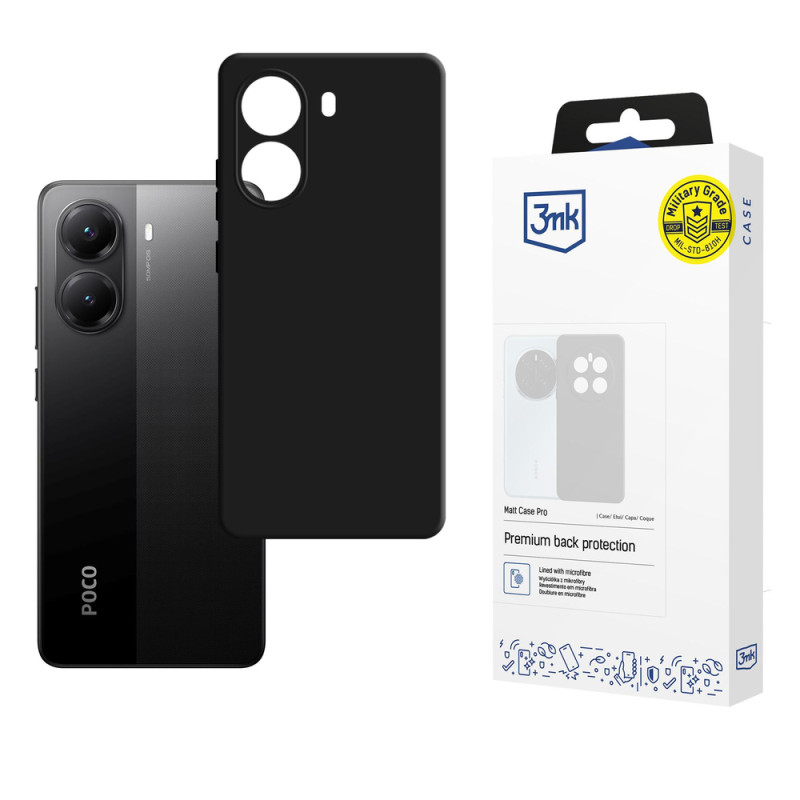 Kryt 3mk Matt Case Pro pro Xiaomi Poco X7 Pro 5G - matte black