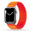 Nylonový řemínek Tech-Protect Nylon Pro pro Apple Watch 8 / 9 / 10 / 11 / SE / Ultra (44 / 45 / 46 / 49 mm) – oranžový