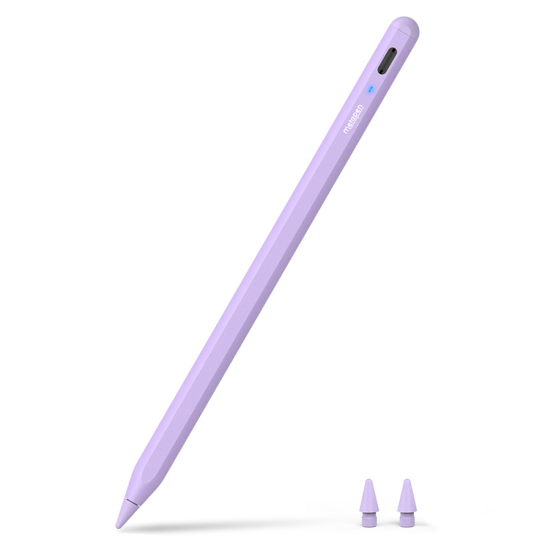 Metapen A8 – aktivní dotykový stylus pro iPad (USB-C), fialový