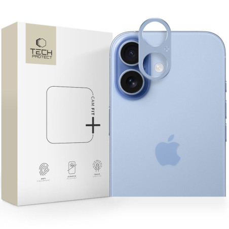 Ochrana fotoaparátu Tech-Protect CamAlloy Fit+ pro iPhone 17 – Mist Blue