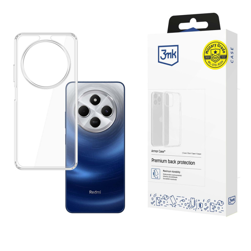 Kryt 3mk PROTECTION Armor Case pro Xiaomi Redmi 14C - transparentní