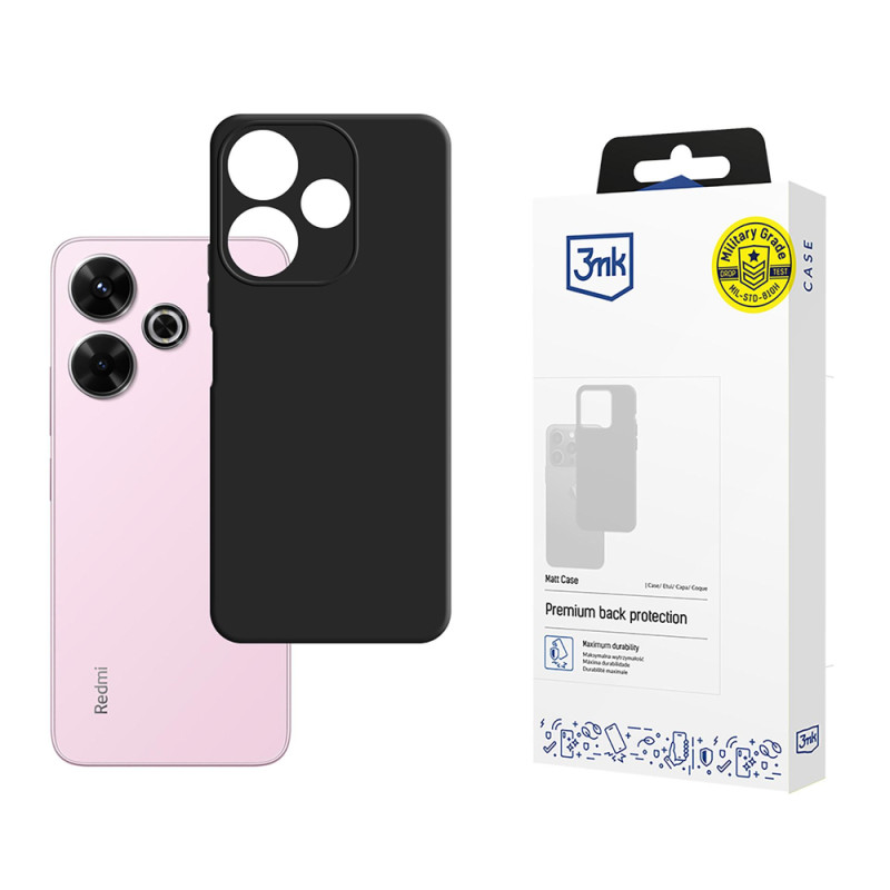 Kryt 3mk Matt Case pro Xiaomi Redmi Note 13R 5G / Redmi 13 4G - černý