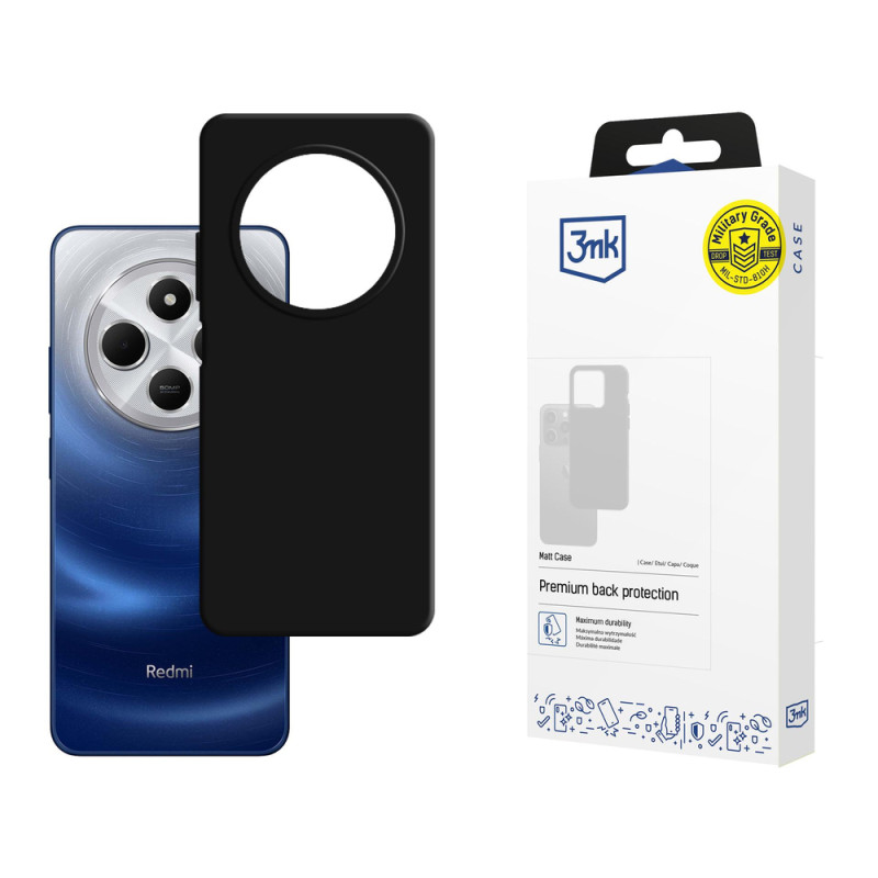 Kryt 3mk MATT CASE pro Xiaomi Redmi 14C - black