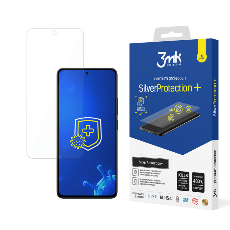 Ochranné sklo 3mk Protection SilverProtection+ pro Xiaomi Redmi 13 4G - transparentní