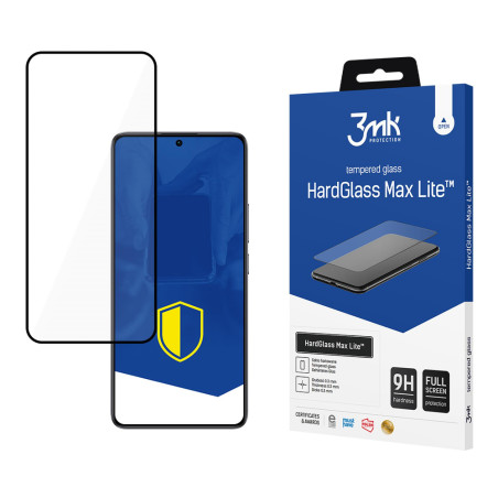 Ochranné sklo 3mk HardGlass Max Lite pro Poco F6 - black