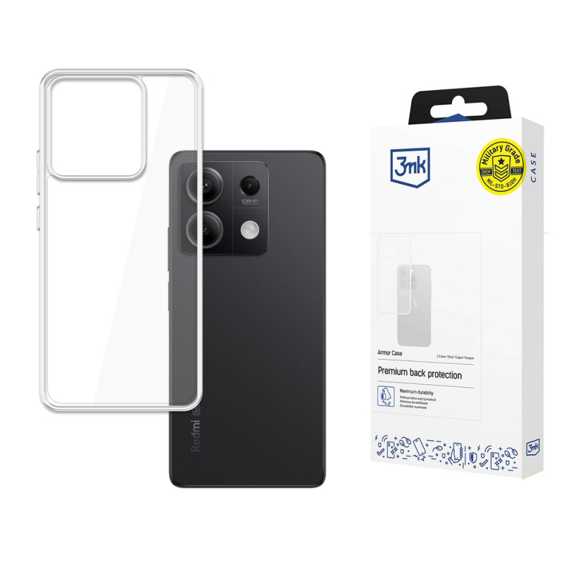 Kryt 3mk Armor Case pro Xiaomi Redmi Note 13 5G - transparentní