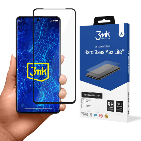 Ochranné sklo 3mk HardGlass Max Lite pro Redmi Note 13 Pro+