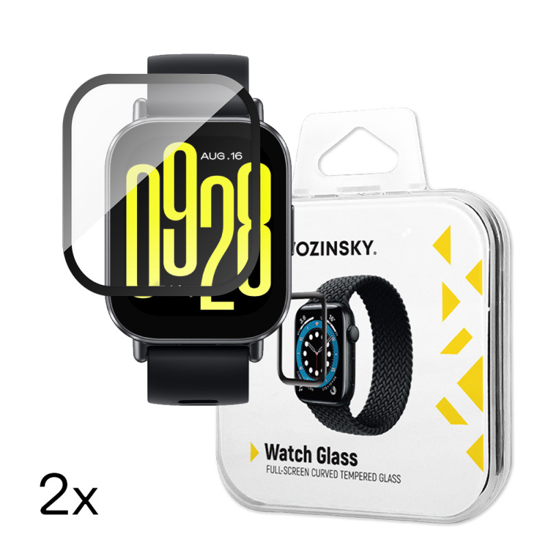 Ochranné sklo Wozinsky FULL GLUE pro Xiaomi Redmi Watch 5 Active - 2 ks