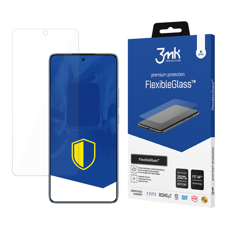 Ochranné sklo 3mk FLEXIBLEGLASS pro Xiaomi 14T / 14T Pro - transparentní