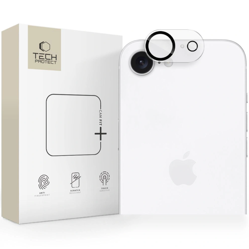 Ochrana na fotoaparát Tech-Protect Cam Fit+ pro Apple iPhone 16e – průhledná