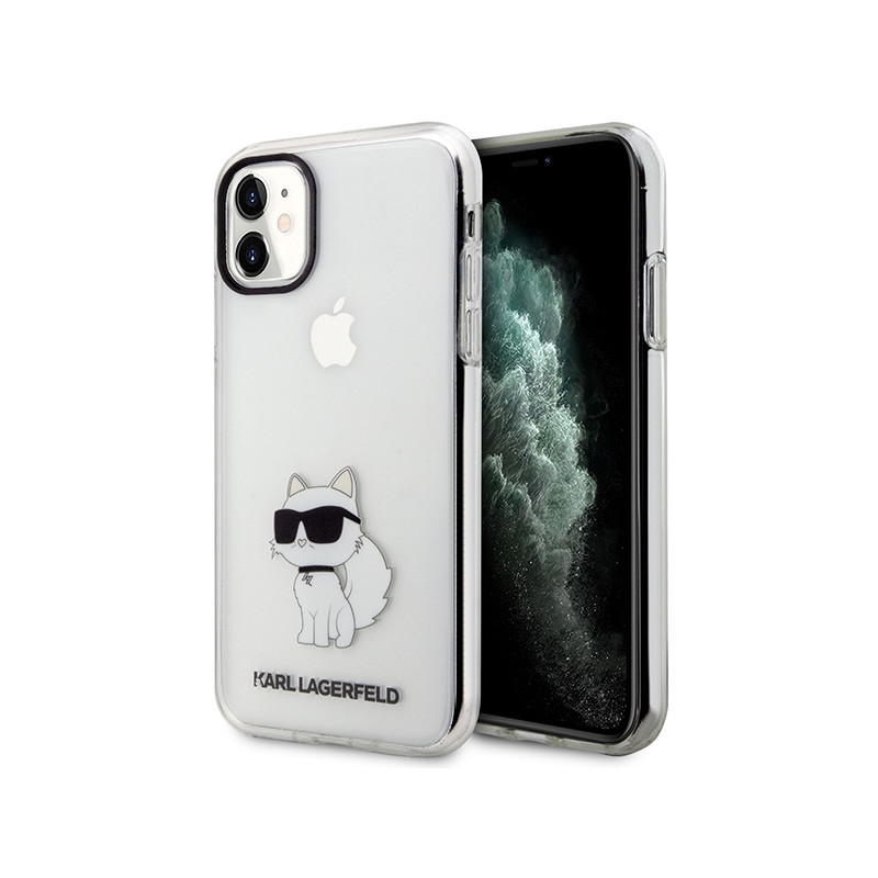 Ochranný kryt Karl Lagerfeld pro Apple iPhone 11 / XR – průhledná