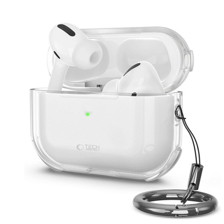 Ochranné pouzdro Tech-Protect Bounce pro Apple AirPods Pro 3 – průhledné