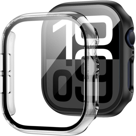 Ochranné pouzdro Tech-Protect Defense360 pro Apple Watch 10 / 11 (46 mm) – průhledné
