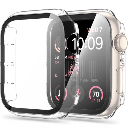 Ochranné pouzdro Tech-Protect Defense360 pro Apple Watch 4 / 5 / 6 / SE 1 / 2 / 3 (40 mm) – průhledné