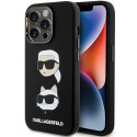 Silikonový kryt Karl Lagerfeld Choupette Head iPhone 15 Pro