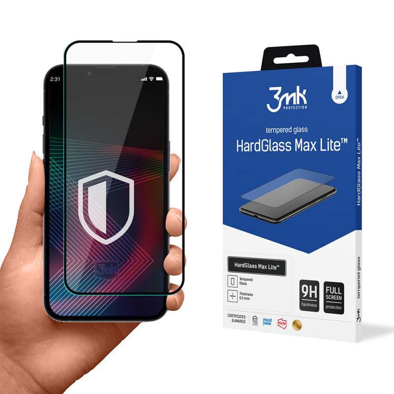 Ochranné sklo 3mk HARDGLASS LITE pro iPhone 14 Pro - čiré (9H)
