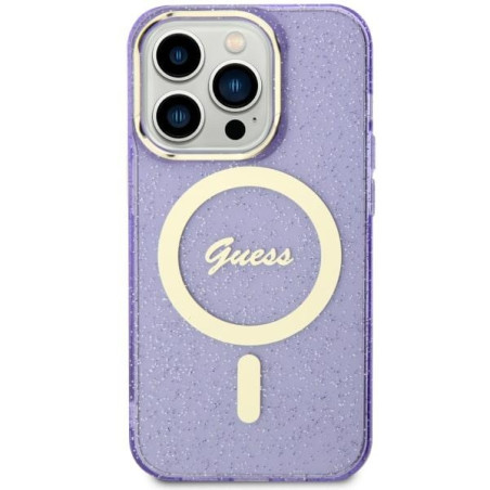 Kryt Guess GUHMN61HCMCGU iPhone 11/XR - fialová MagSafe