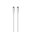 Puro Soft USB-C - USB-C 60W 1.5m silicone cable - white