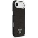 Kryt Guess Glitter Triangle Logo MagSafe iPhone 17 černý