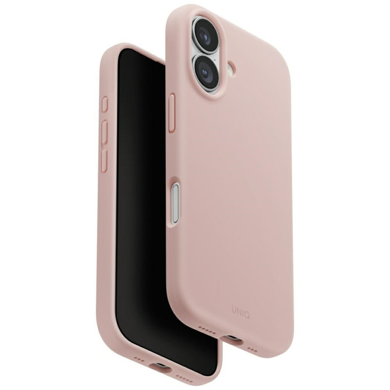 Pouzdro UNIQ LINO pro iPhone 17 - růžová